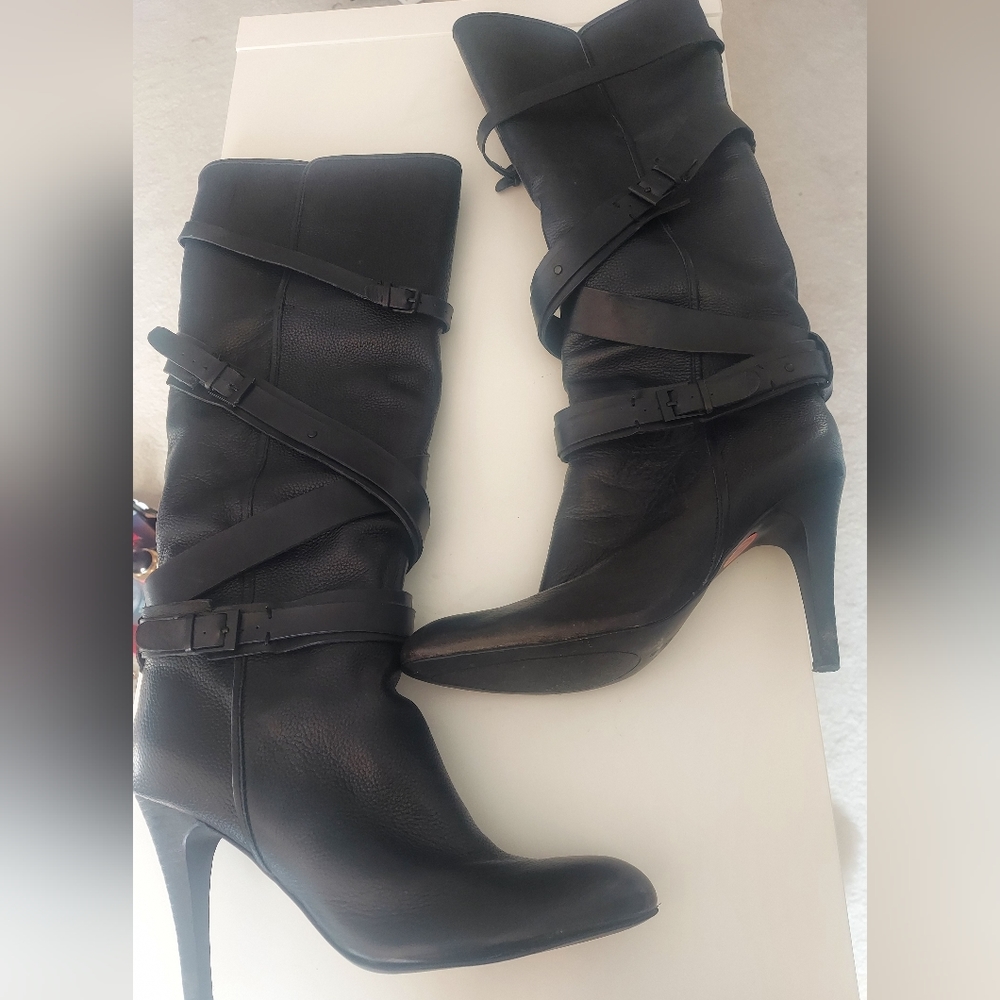 Black 4" Knee Boot size 10